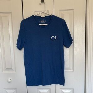Calvin Klein Men's Short Sleeve Tee in Blue